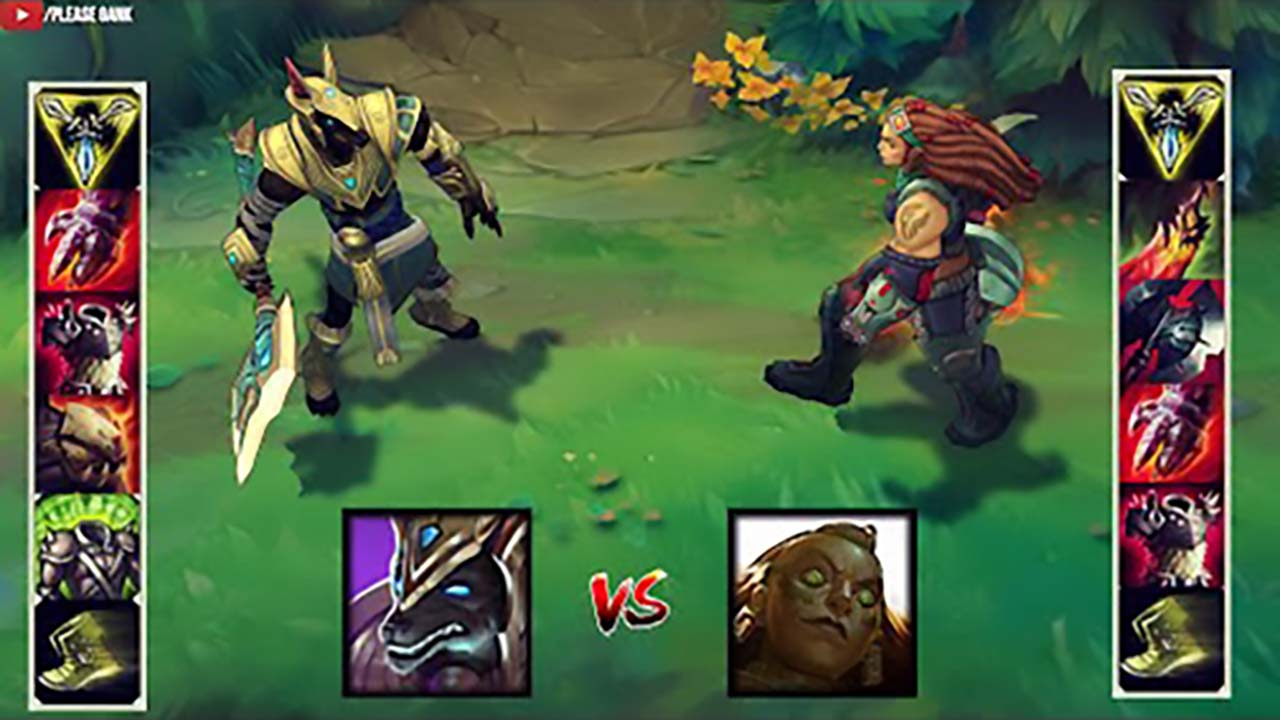 LOL:神装狗头vs神装俄洛伊,哪个英雄更强?